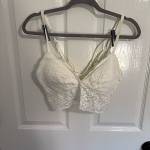 Aerie Cream Lace Bralette